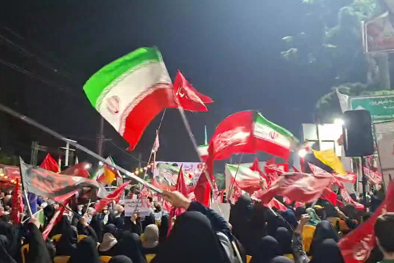 طنین نوای «کاروان» و «حیدر حیدر» در اجتماع شب ۲۰۰ مازندران