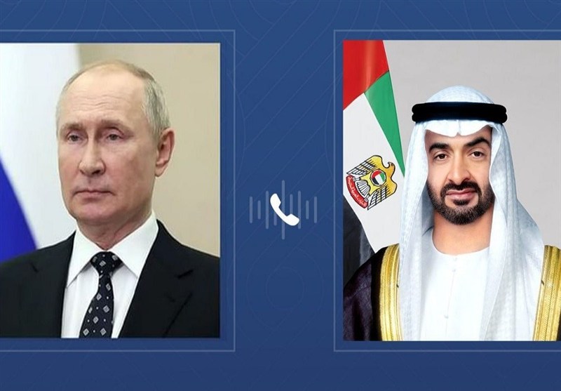 رایزنی تلفنی پوتین با رئیس امارات متحده عربی