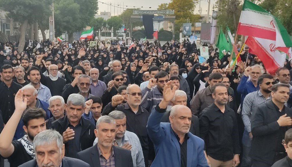 تجمع و راهپیمایی عزاداران رهبر معظم انقلاب در بوشهر