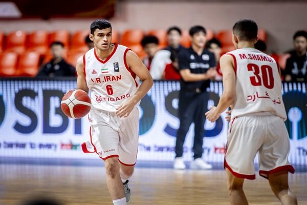 پسران زیر ۱۸ سال بسکتبال ایران در کاپ آسیا ششم شدند