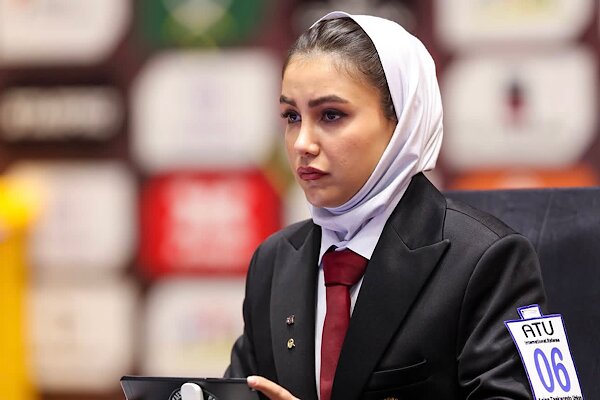 قضاوت یک داور زن ایرانی در مسابقات جام جهانی تکواندو
