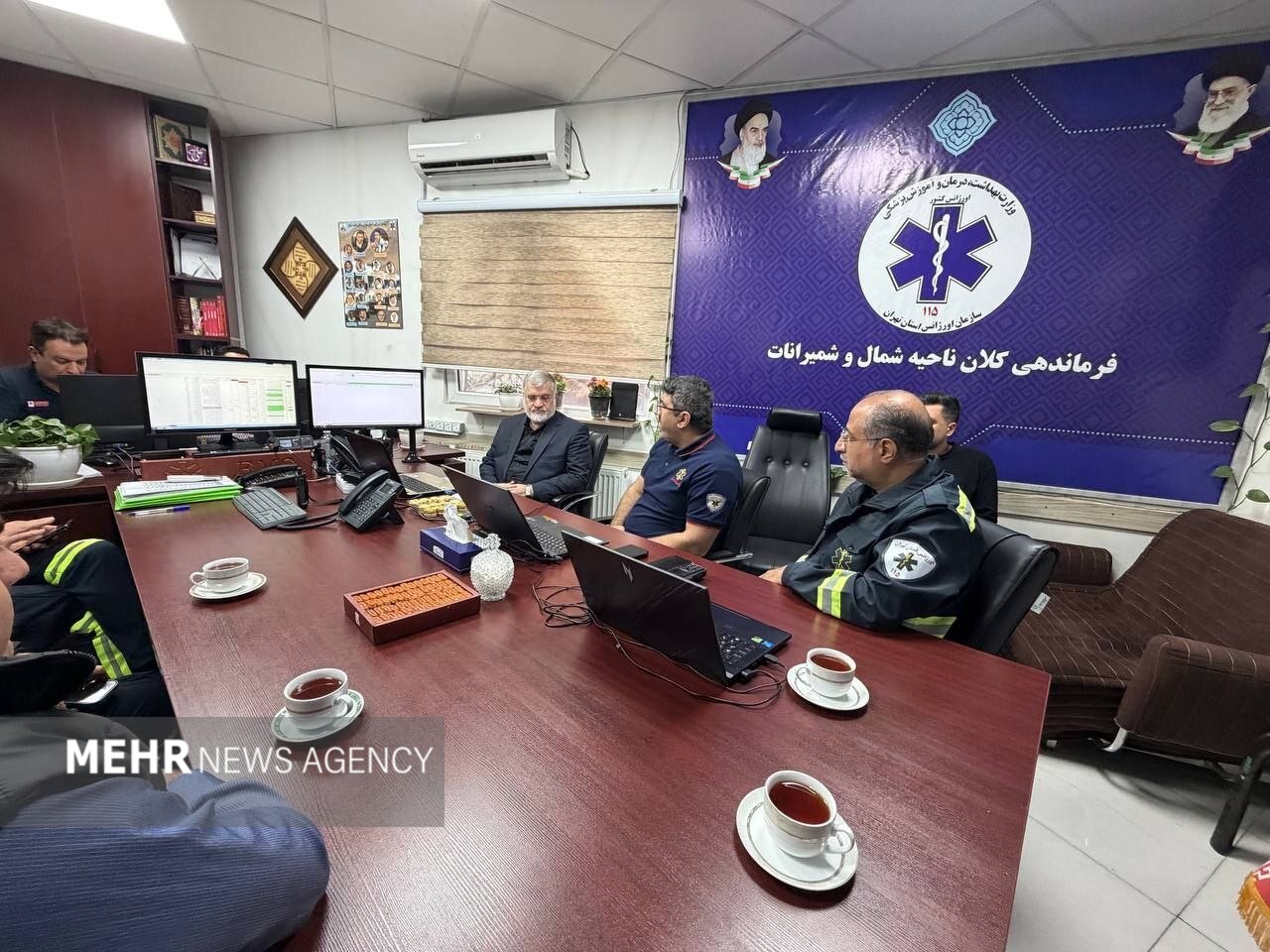 بازدید میدانی استاندار تهران از سازمان اورژانس پایتخت