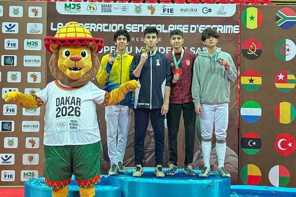 مدال طلای تاریخی شمشیرباز ایران در جام جهانی نوجوانان