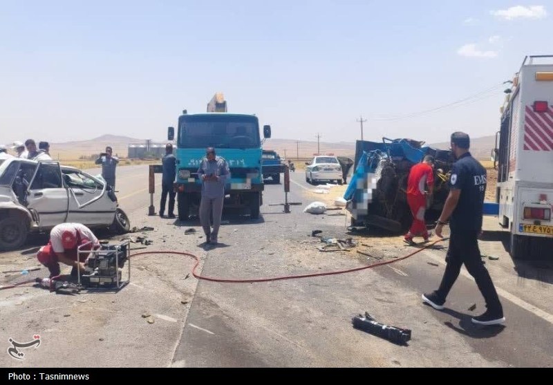تصادف مرگبار در محور نیک‌پی زنجان دو کشته برجای گذاشت