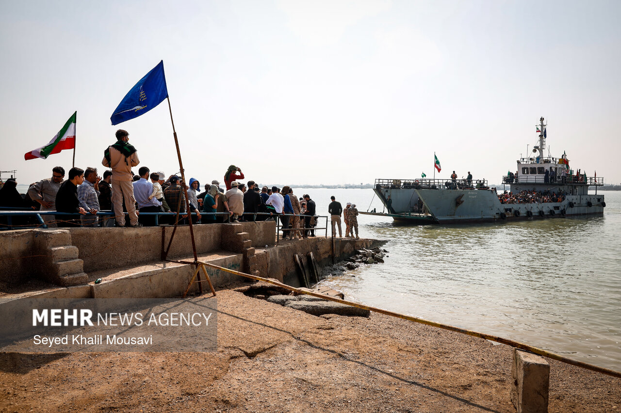 راهیان نور در یادمان شهدای والفجر ۸