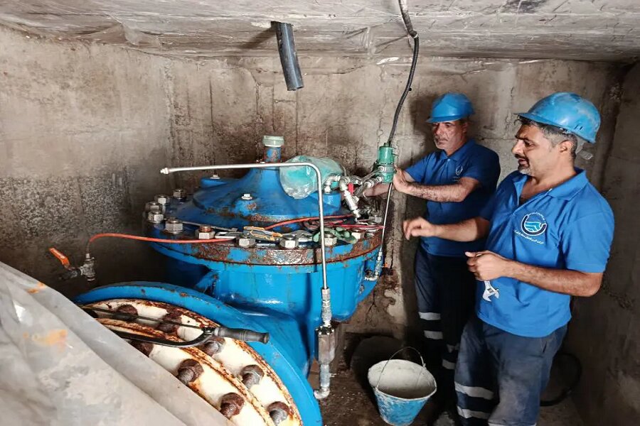 ارتقای پایداری شبکه آب غرب و جنوب غرب تهران با اورهال شیرهای فشارشکن